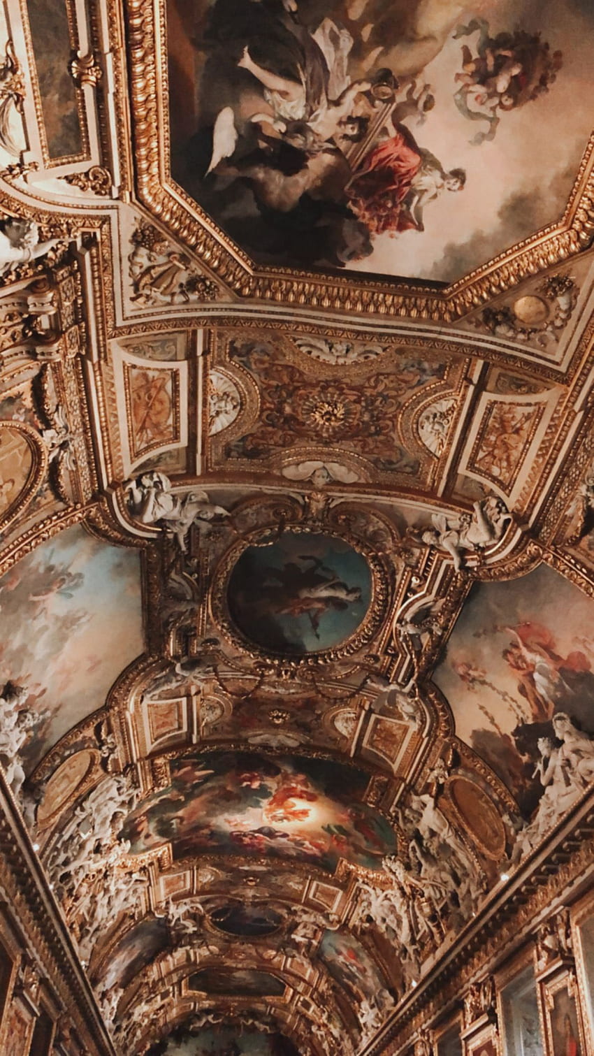 Louvre Museum. Schlossästhetik, Barockarchitektur, Ästhetische Kunst, Kunstmuseum HD-Handy-Hintergrundbild