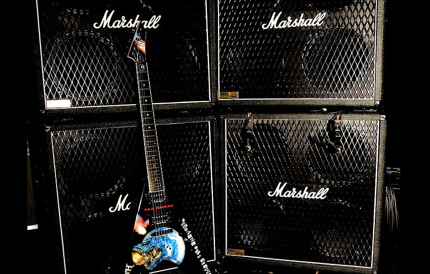 metal, amplifier, electric guitar, marshall, megadeth for , section музыка, Guitar Amp HD wallpaper