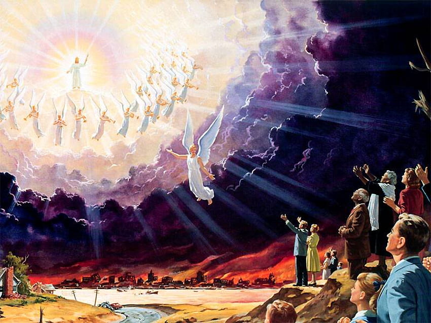 イエスの再臨、神、主、イエス、帰還、空 高画質の壁紙
