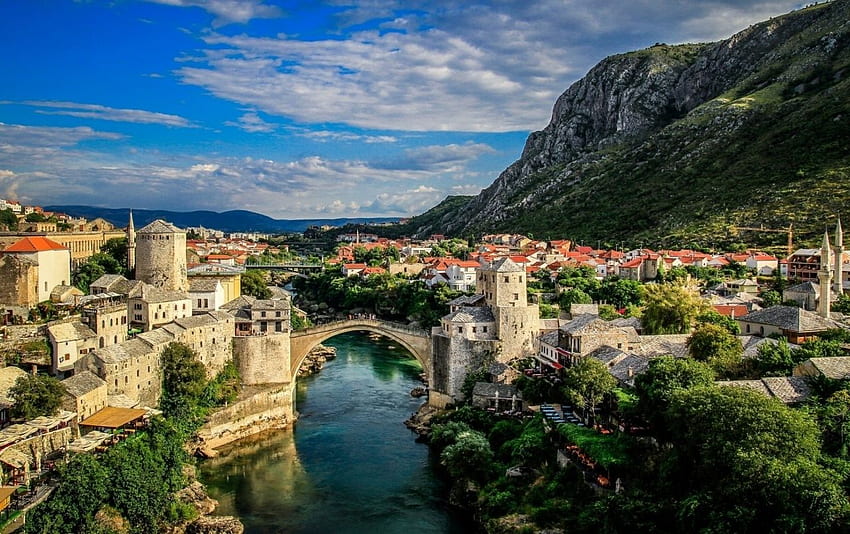 โมสตาร์ บอสนา และ เฮอร์เซโกวีนา Mostar Bosna i Hercegovina, บอสเนียเบสท์ วอลล์เปเปอร์ HD