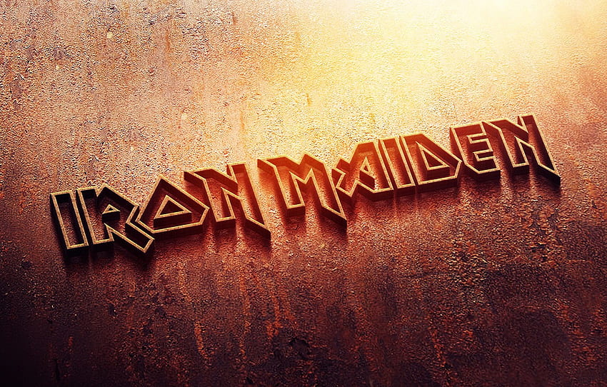 metal, logo, rdza, logo, żelazo, iron maiden, heavy metal dla , sekcja музыка Tapeta HD