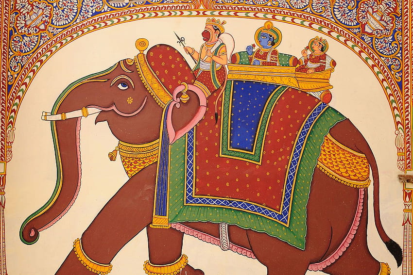 Rajasthani Elephant. Print A & More HD wallpaper