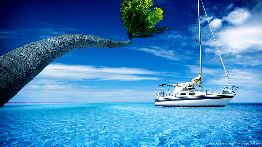 Ultra Yacht, Latar Belakang Latar Belakang, Berlayar Wallpaper HD