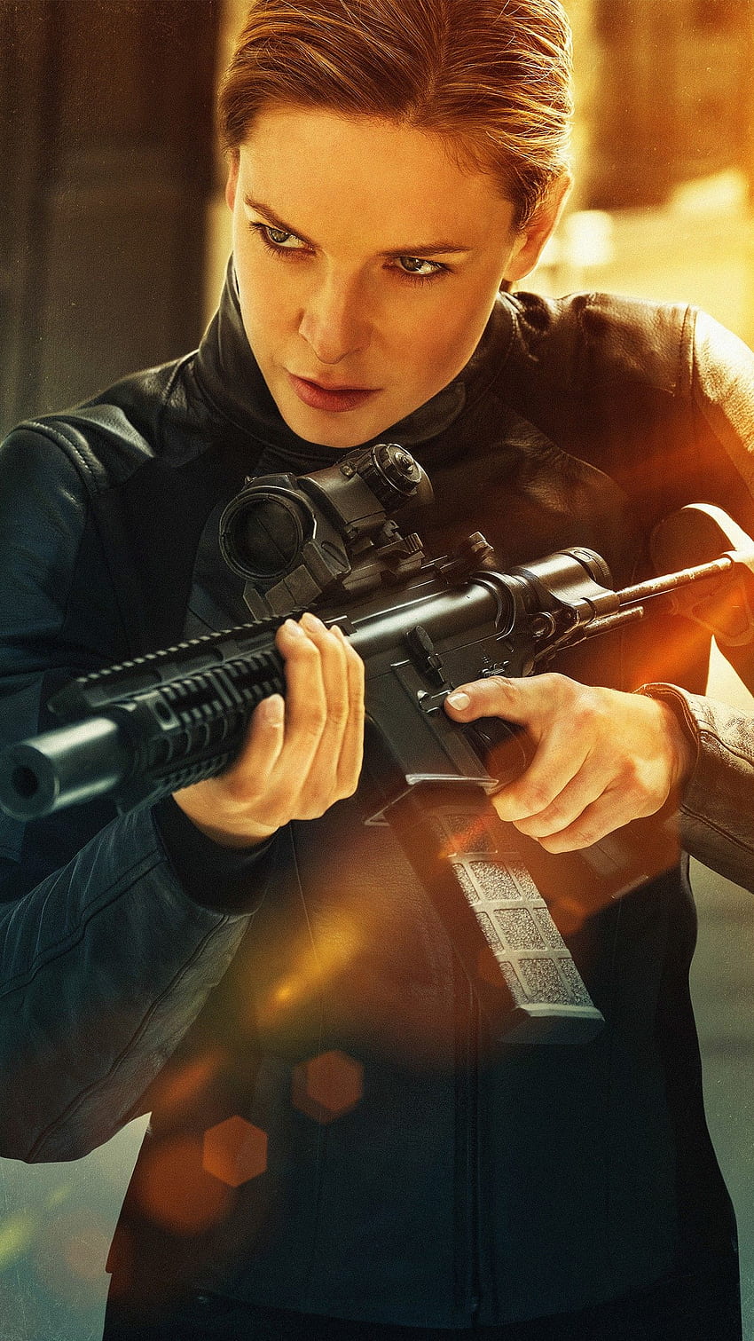 Rebecca Ferguson in Mission Impossible Fallout. HD-Handy-Hintergrundbild