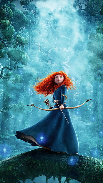 Cartoon, warrior, Archer, Disney, Pixar, Pixar, Princess, red hair ...