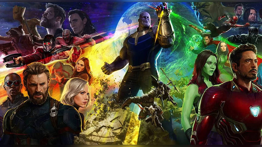 Infinity War - 16:9, 21:9 및 Thor Ragnarok 영화 포스터 HD 월페이퍼