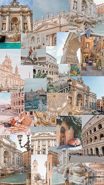 Brown painting of people beside buildings – Rome on Unsplash, Roman ...