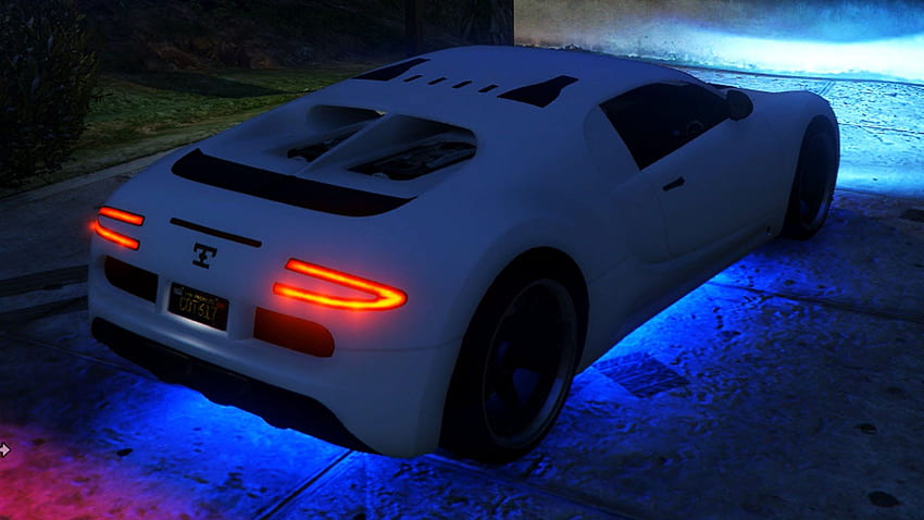 GTA 5 PS4: Adder Neon Lights, Neon Bugatti HD wallpaper