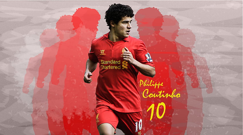 philippe coutinho, liverpool fc, soccer player HD wallpaper