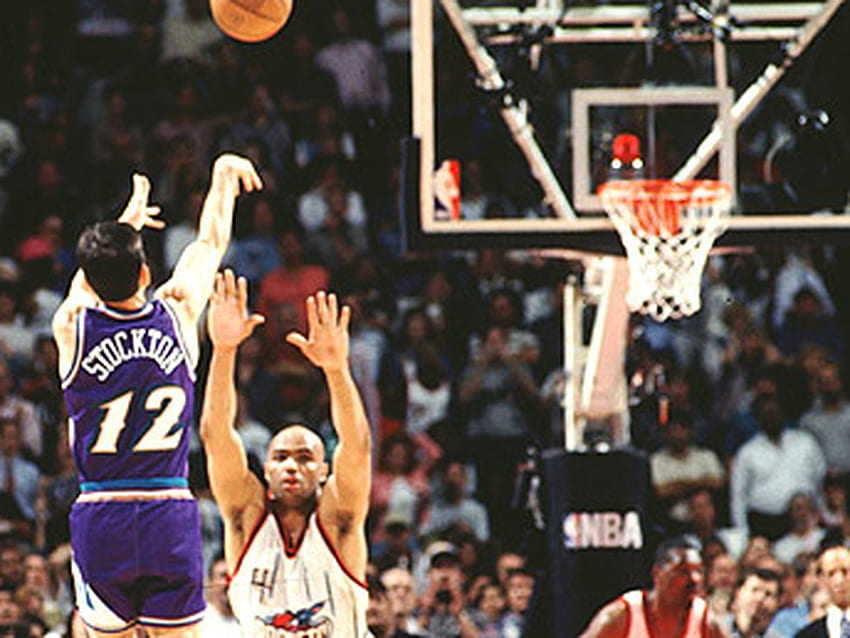 John Stockton's clutch shot sent the Jazz to the NBA Finals on this date in 1997 HD wallpaper
