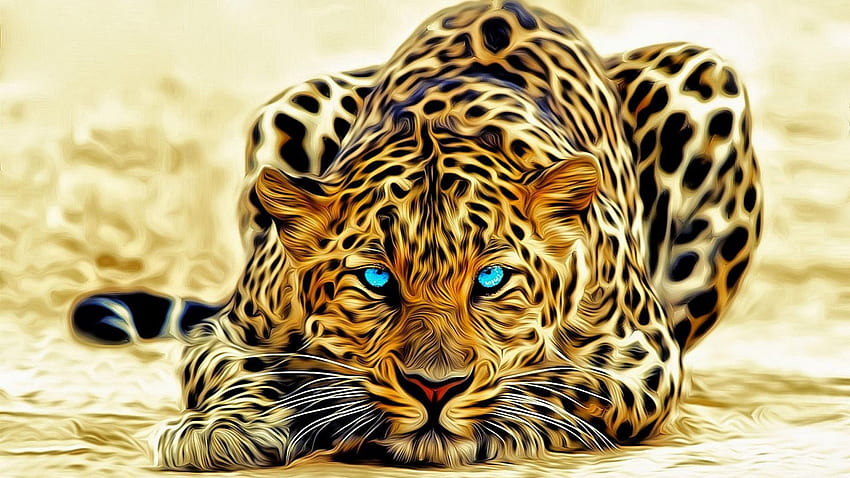 Gepard 3D pełny Tapeta HD