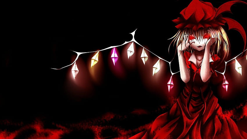 Dark Red Anime: , , per PC e dispositivi mobili. per iPhone, Android, Anime Girl rossa e nera Sfondo HD
