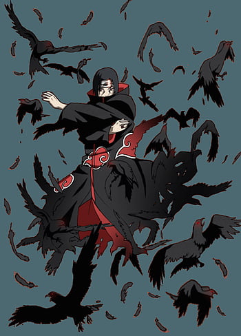 itachi uchiha crows wallpaper