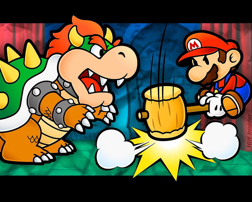 Mario Vs Bowser HD wallpaper