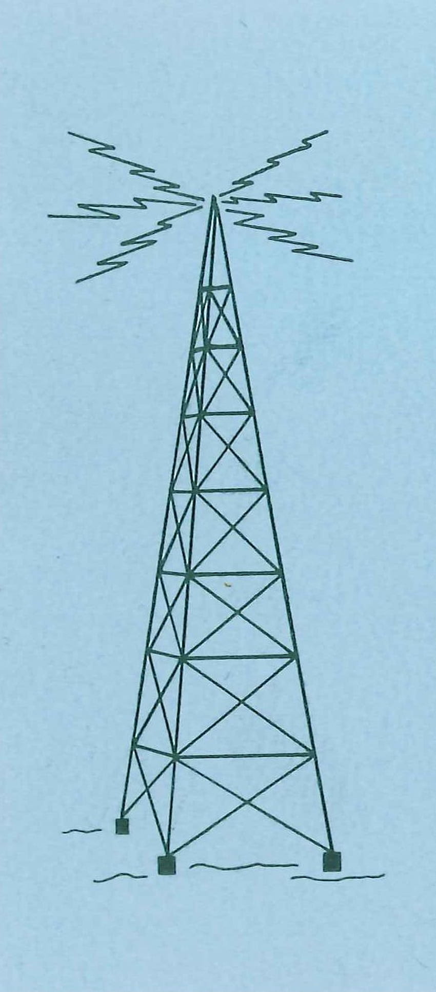 vintage radio tower