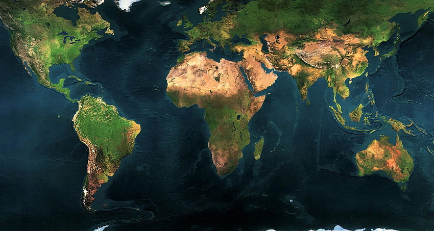 Mapa świata w wysokiej rozdzielczości Kopiuj mapę świata w wysokiej, bardzo wysokiej rozdzielczości Tapeta HD