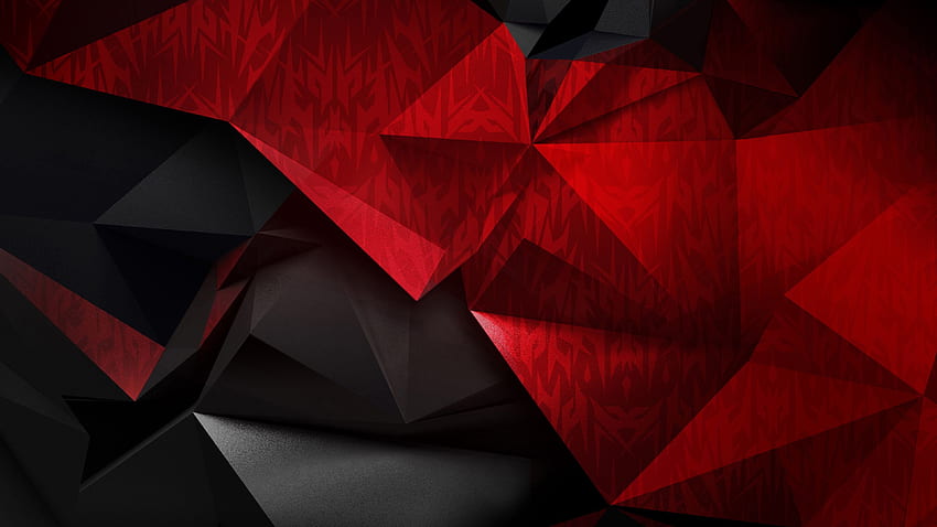 abstracto rojo Acer Predator Logo U . Papel tapiz abstracto, ,, Geometric Gaming fondo de pantalla