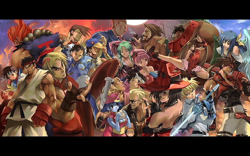 Gra wideo Street Fighter. Parodie crossoverów, Street Fighter anime Tapeta HD