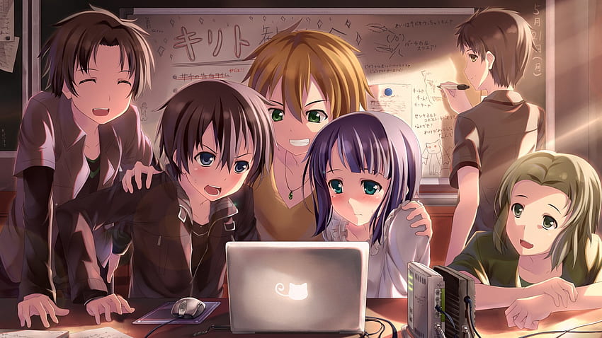 Gaming With Friends Anime, Anime Friendship HD wallpaper
