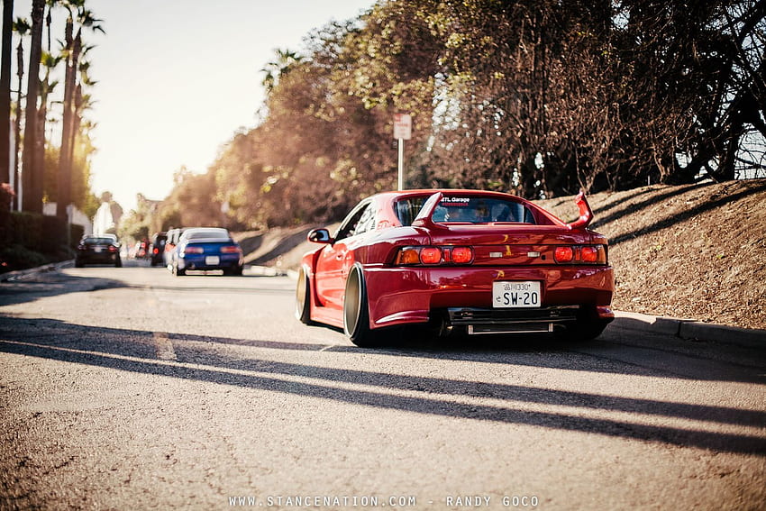 low low red red MR2. Custom Cars. Low low, Toyota mr2 HD wallpaper