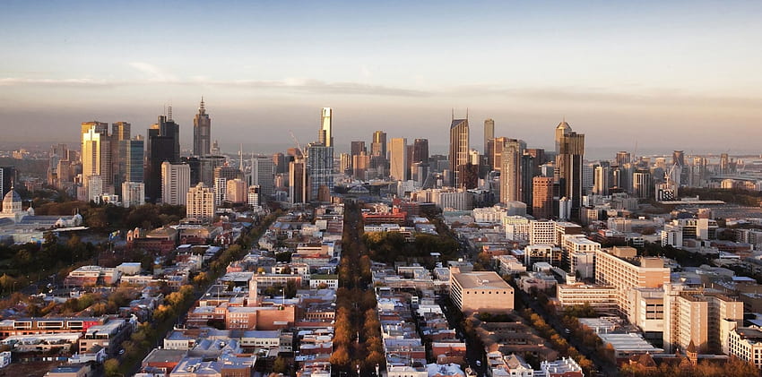 멜버른 스카이라인, 초고층 건물, 건물, 도시, 멜버른 HD 월페이퍼
