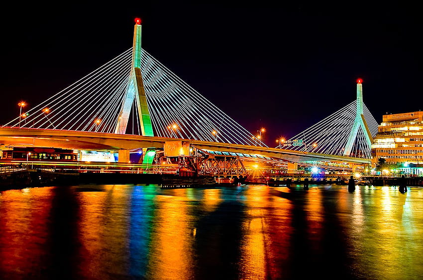 Jembatan Zakim Boston Wallpaper HD
