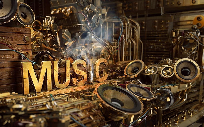 musik musikinstrument rauch digitale kunst HD-Hintergrundbild