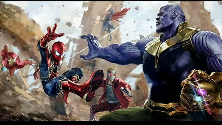 Vendicatori contro Thanos. Scena di battaglia di Avengers Infinity War Titan parte 2. Hindi, Captain America Vs Thanos Army Sfondo HD