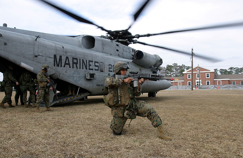 Marines, wojsko, USMC, korpus piechoty morskiej Tapeta HD