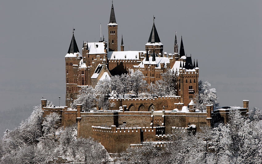 Winter castles Complex Magazine Hohenzollern Castle HD wallpaper