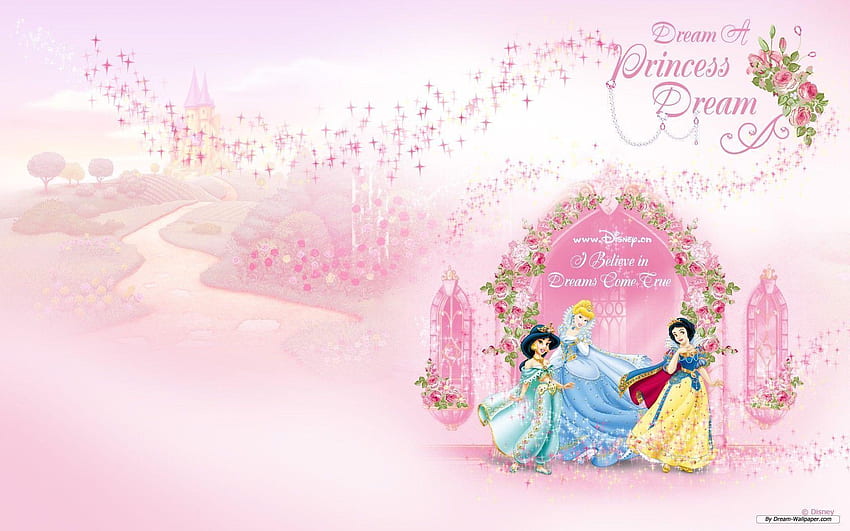 Disney Prinzessinnenschloss, Rosa Prinzessinnenschloss HD-Hintergrundbild