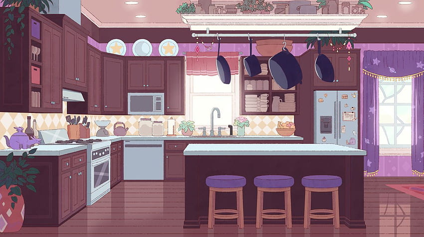 colored background for Bee and PuppyCat Its Deckards HD wallpaper