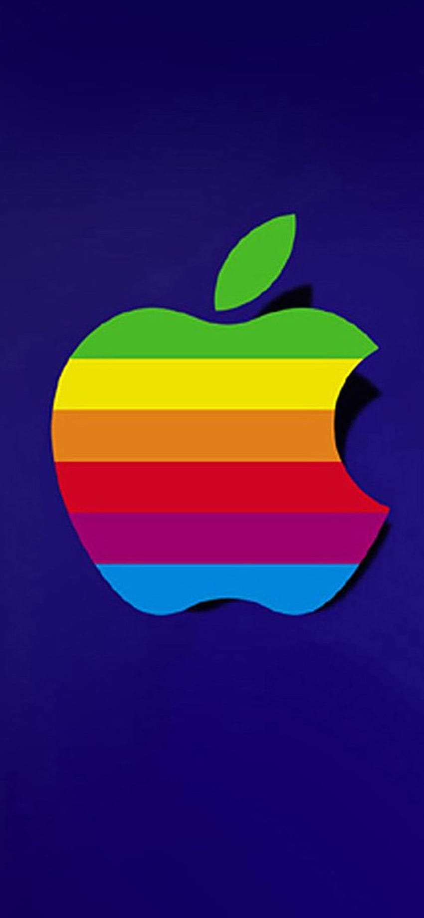 โลโก้แอปเปิ้ล iphone x ตำแหน่งแผนที่แบบเต็ม - อีกโลโก้แอปเปิ้ลสีรุ้ง วอลล์เปเปอร์โทรศัพท์ HD