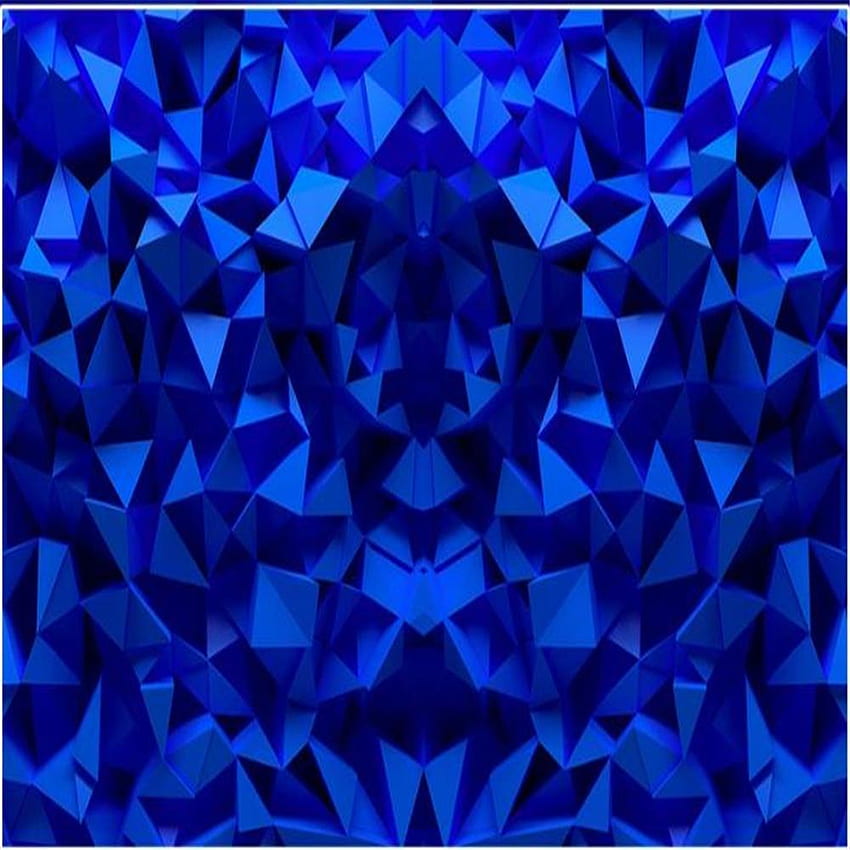 Blue geometric solid living room sofa tv background wall 3D murals for living room., Art Blue Geometric HD phone wallpaper