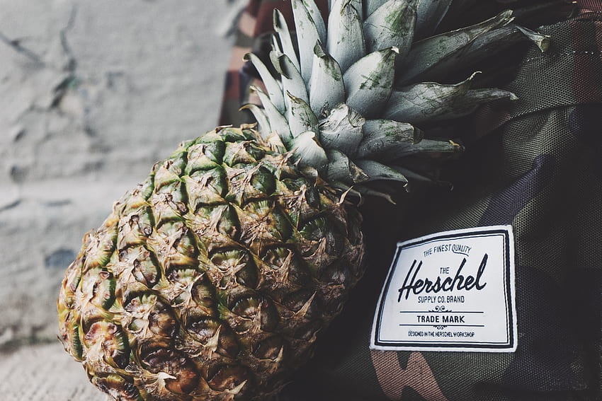 Food, Fruit, Ripe, Pineapple, Label HD wallpaper
