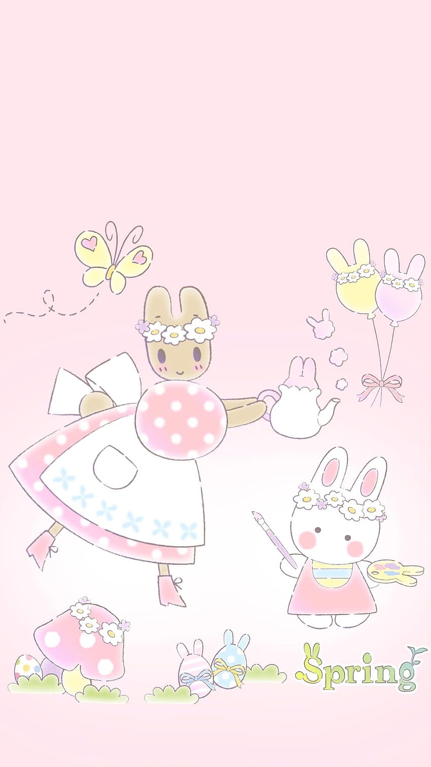 Pankeawป่านแก้ว on sanrio. Sanrio, Kawaii Easter HD phone wallpaper