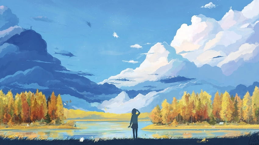 Impresionante colección Anime Landscape - Anime, Anime Landscape Phone fondo de pantalla