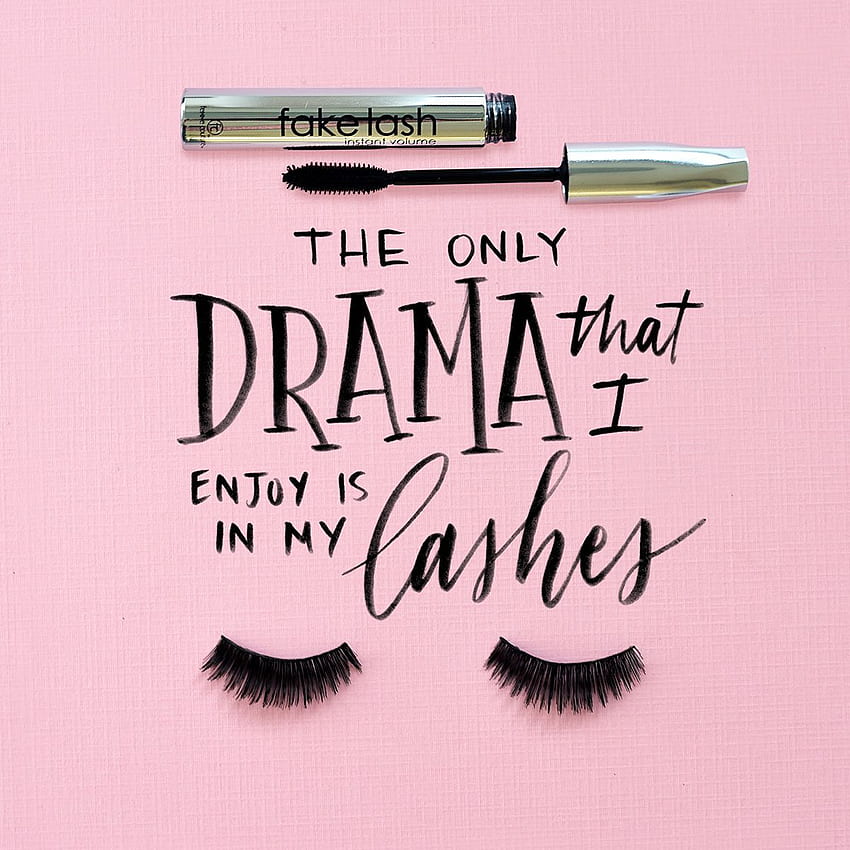Save the drama for your lashes. HD phone wallpaper