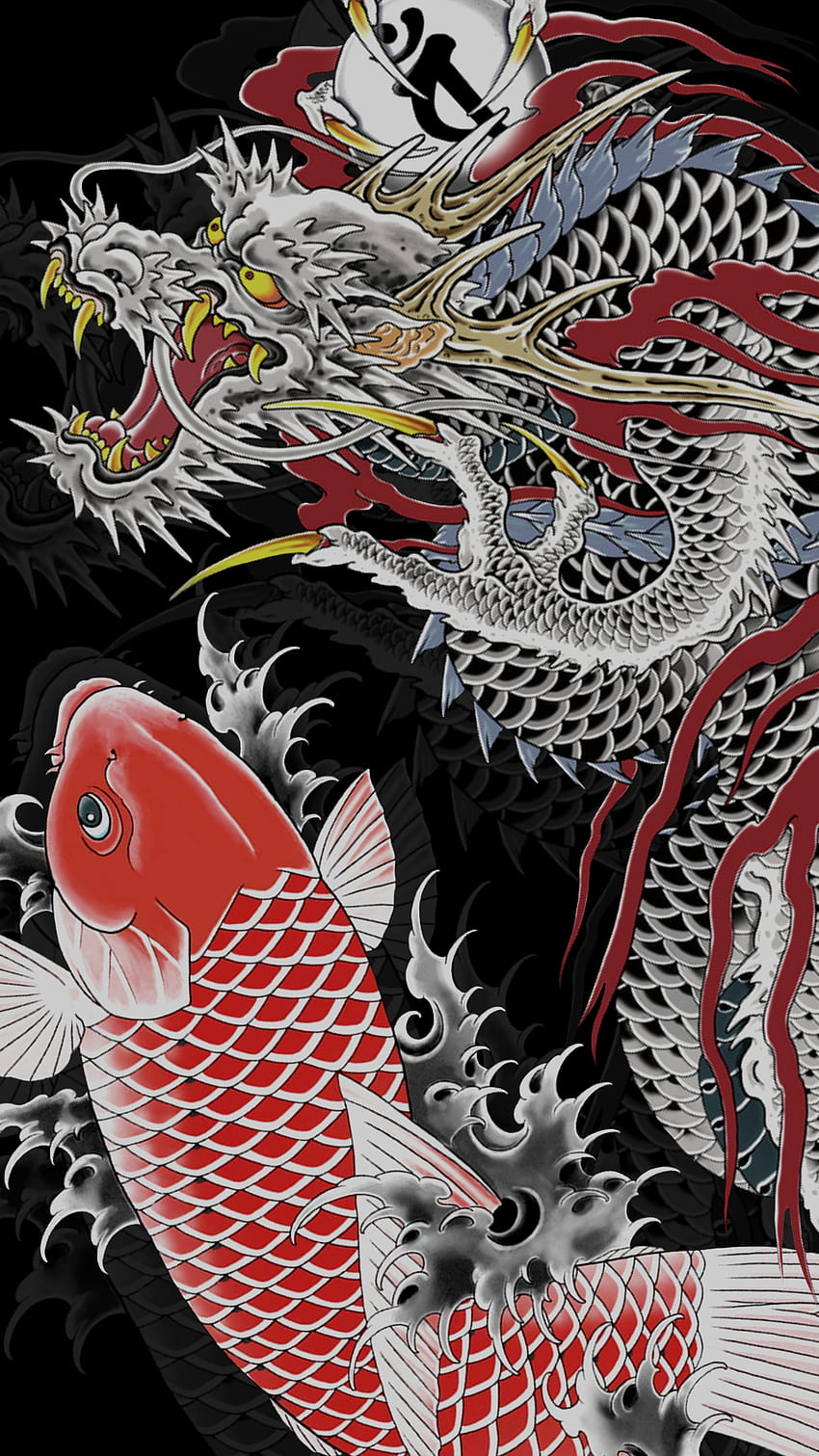 Japanese Dragon Aesthetic HD phone wallpaper