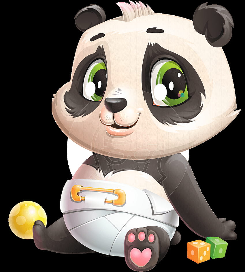 Cute Panda Bear Cartoon, Baby Panda Cartoon HD phone wallpaper | Pxfuel