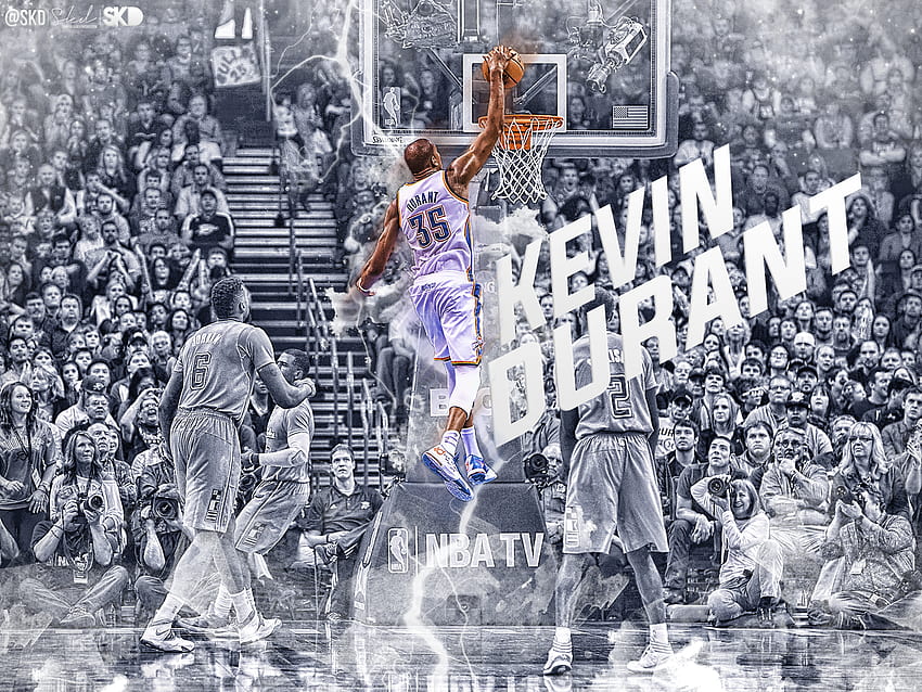 Kevin Durant Dunking HD wallpaper