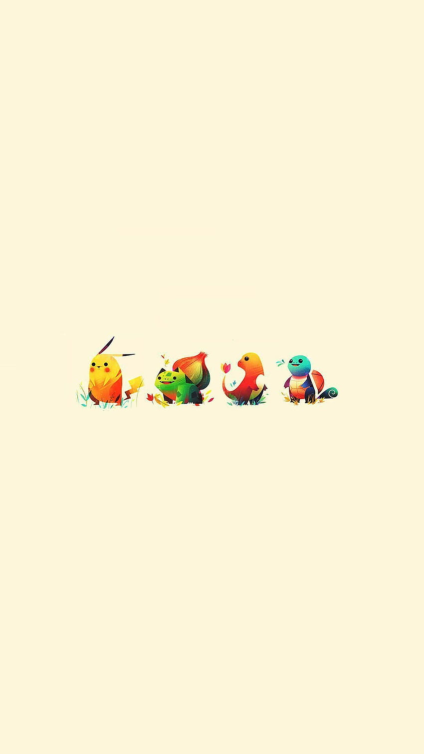 ܓ70 Pokemon Cute Illustration Minimal Android - Android / iPhone Background (png / jpg) (2022), Kawaii Minimalist HD phone wallpaper
