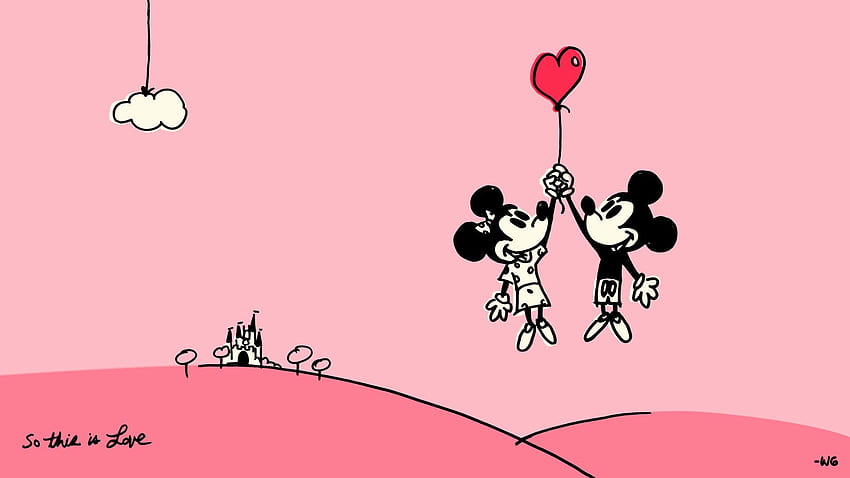 Então isso é amor'. Blog dos parques da Disney, Disney fofo papel de parede HD