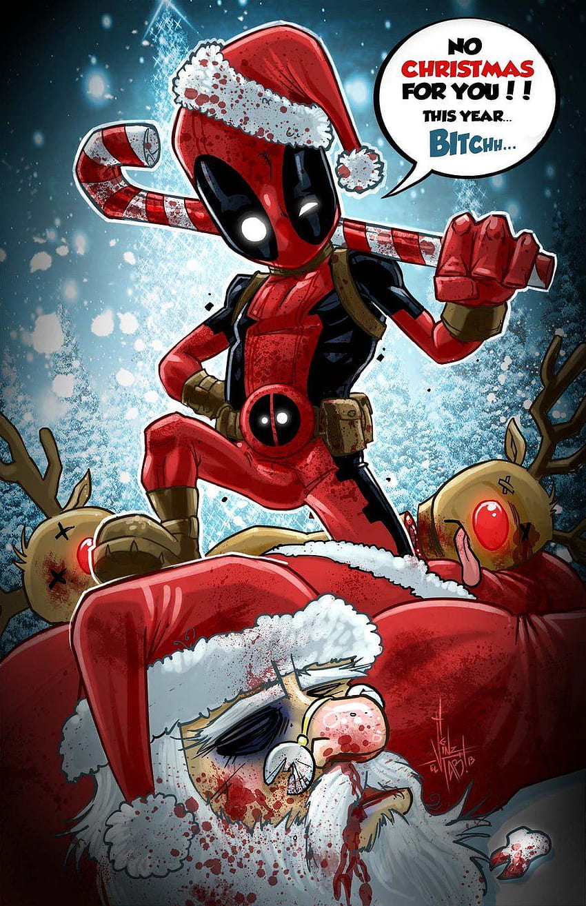 Sheishe on Marvel. Deadpool, Deadpool funny, Avengers Christmas HD phone wallpaper