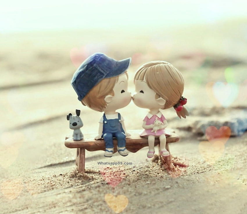 of 커플 귀여운 키스 사랑 로맨틱 커플, 키스 HD 월페이퍼
