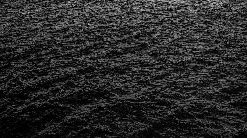 海、波、黒、表面、水、暗い波 高画質の壁紙