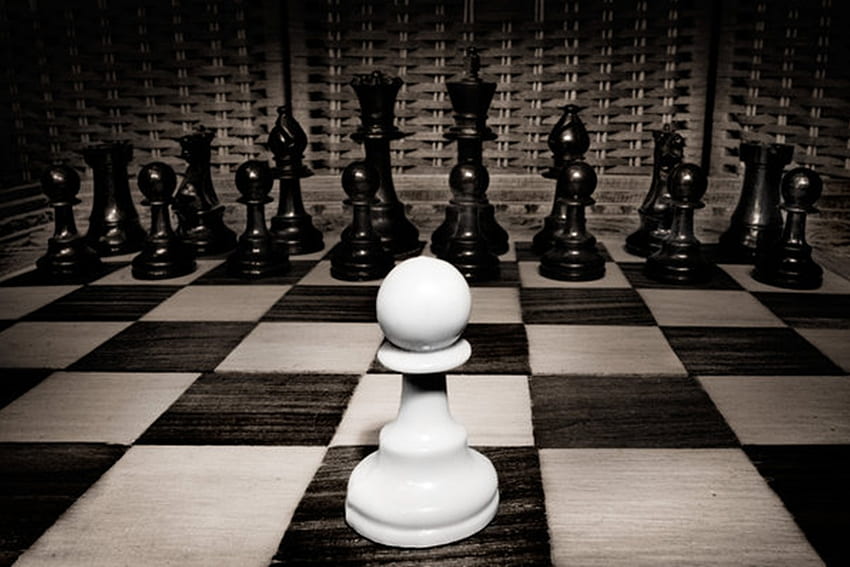 Unüberwindbar-Odds, Odds, Grafik, schwarz und weiß, allein, Spiel, Schach HD-Hintergrundbild