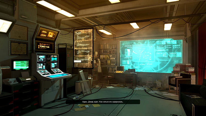 DEUS EX Human Revolution Cyberpunk Action Role Playing Sci Fi Futuristic (110) ., Cyberpunk Room HD wallpaper