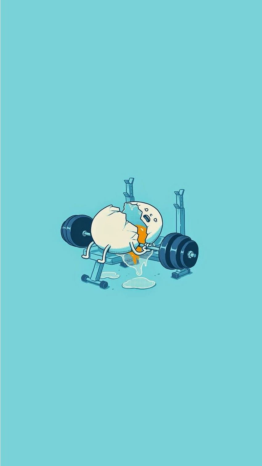 Egg Workout Accident Funny iPhone 6 - HD phone wallpaper