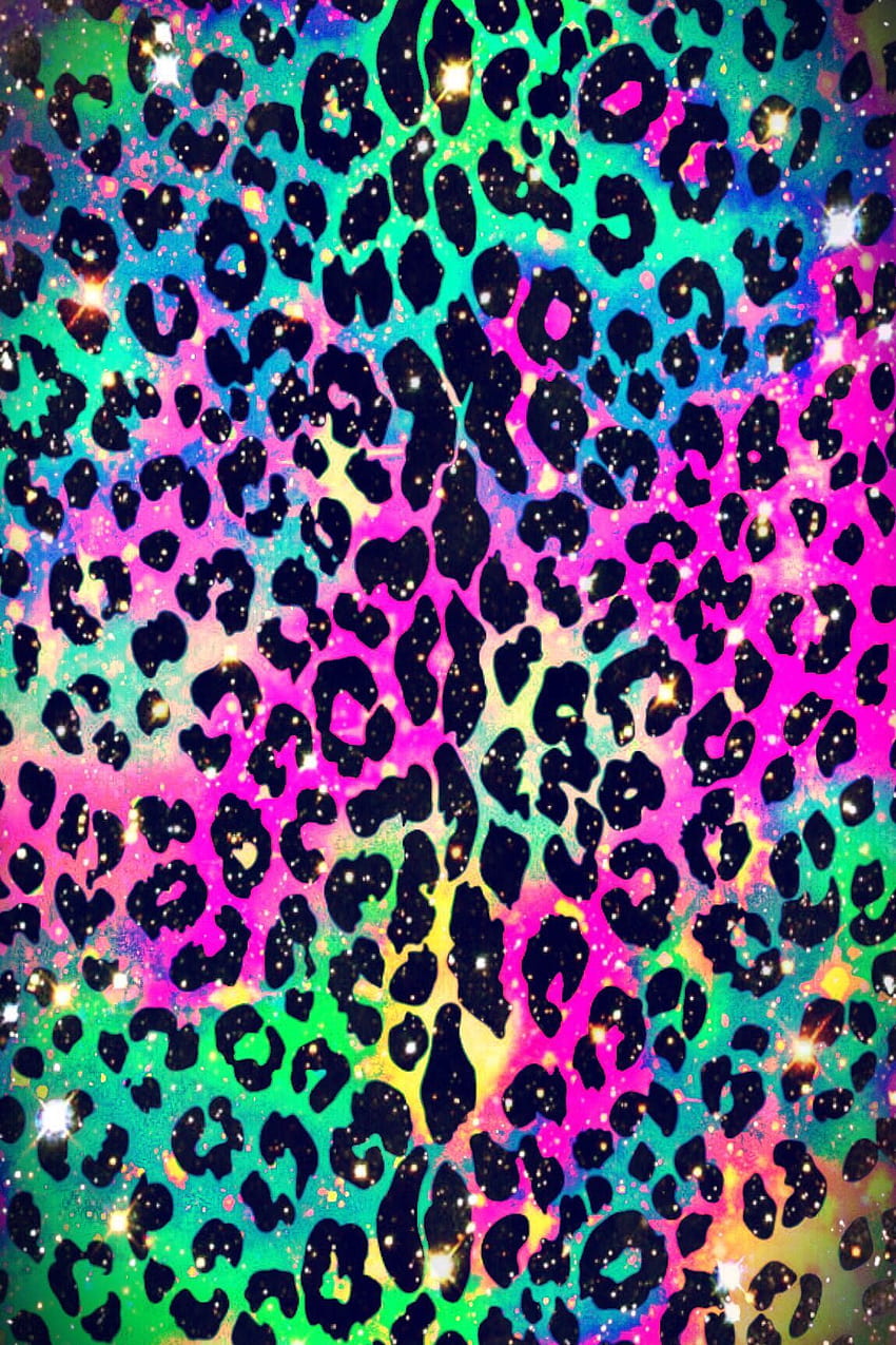 Neon Leopard Print Galaxy . Cheetah print , Leopard print , Leopard HD phone wallpaper